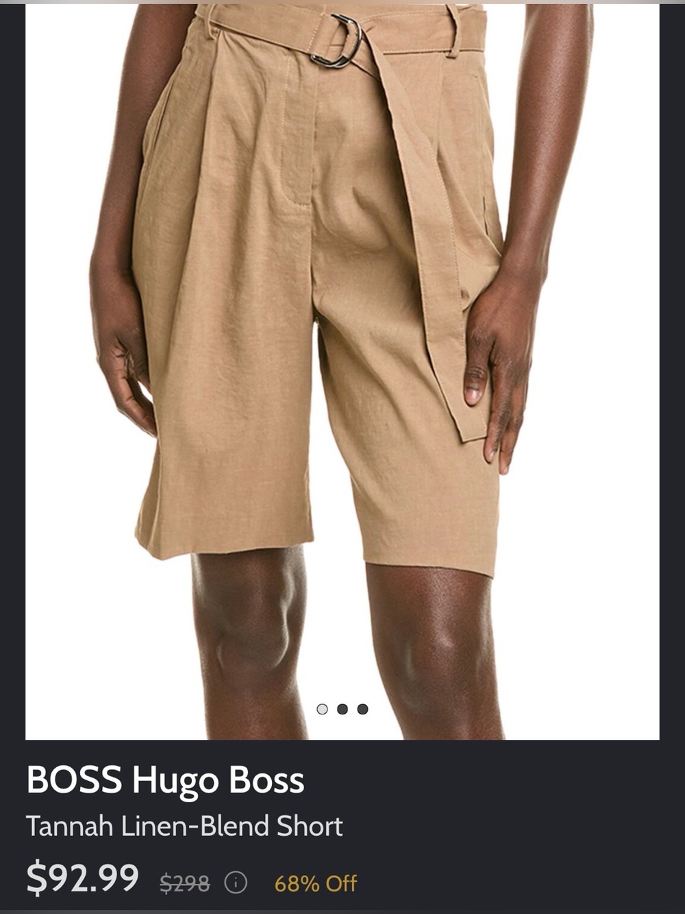 Boss Hugo Boss Bermuda tannah shorts